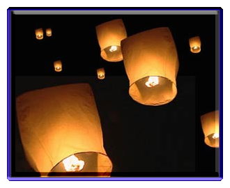Sky Lanterns Also know as Khoom Fay and UFO Balloons